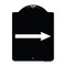 Signmission Right Arrow Symbol Heavy-Gauge Aluminum Architectural Sign, 24" x 18", BW-1824-22975 A-DES-BW-1824-22975 - alternate 1